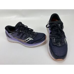 SAUCONY Guide ISO 2 Size 10 Athletic Shoes Running sneakers Black Purple Womens